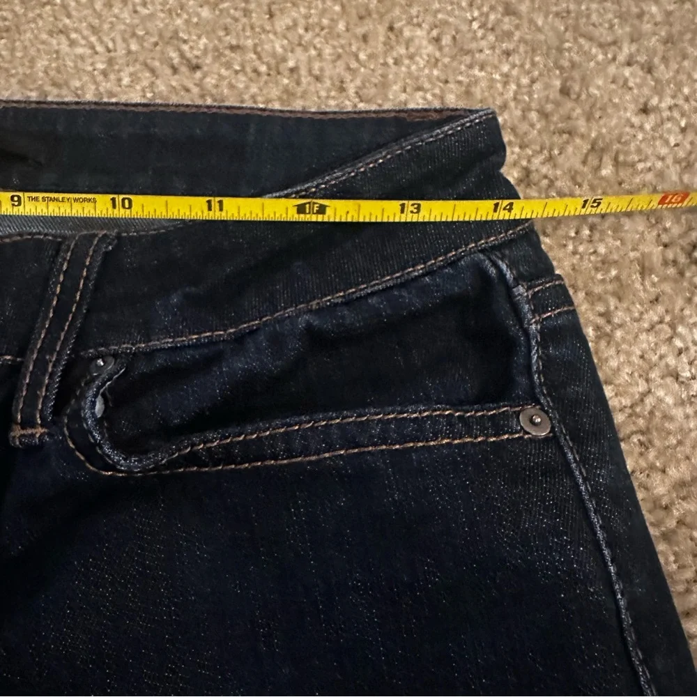 ELSE Curvy Flare Bootcut Jeans Womens 28 Blue Denim Mid Rise Stretch Pants 28x32